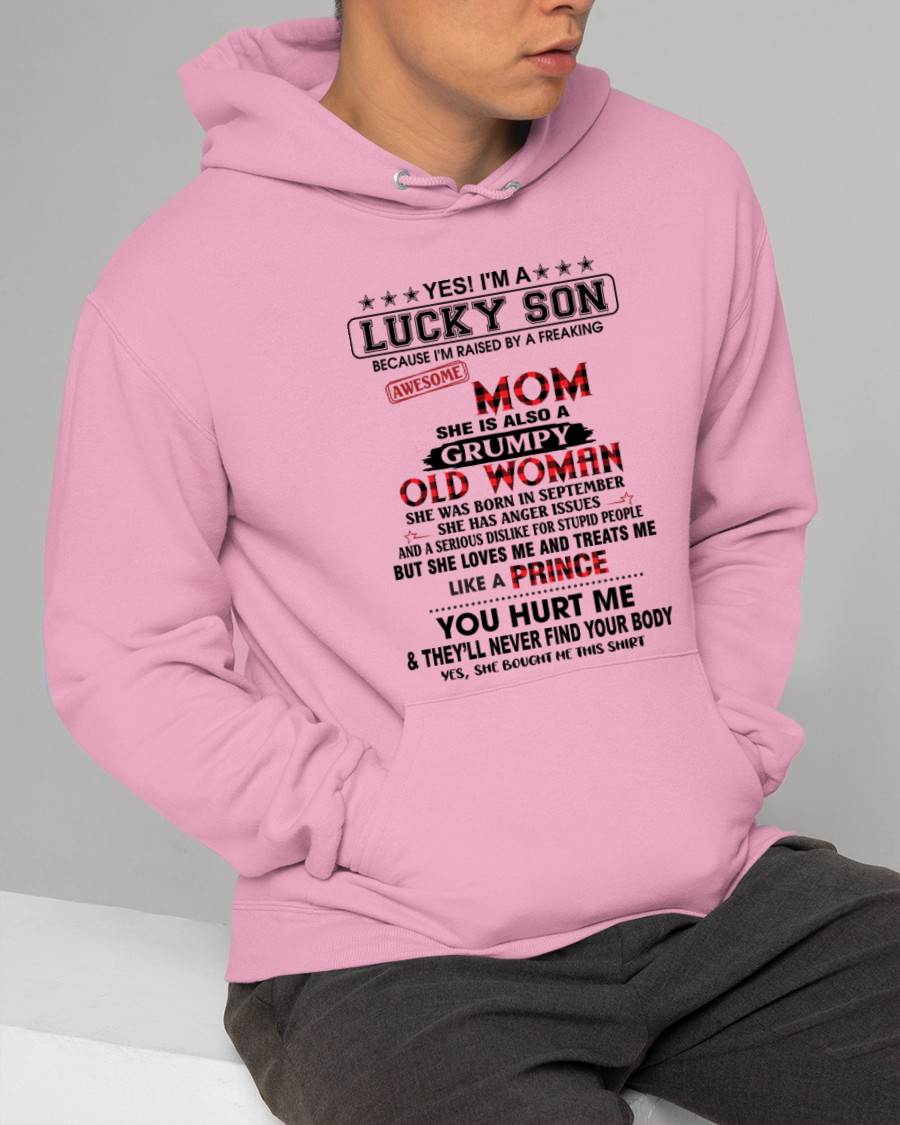 SEPTEMBER - LUCKY SON – PROUD TO BE RAISED BY AN AWESOME MOM - FROM MOM - TLEE09 (SKU2603-106-09)