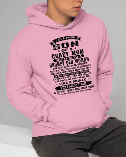 NOVEMBER - PROUD SON OF A FREAKIN' AWESOME MOM - FROM MOM - TLEE11 (SKU2607-60-11)
