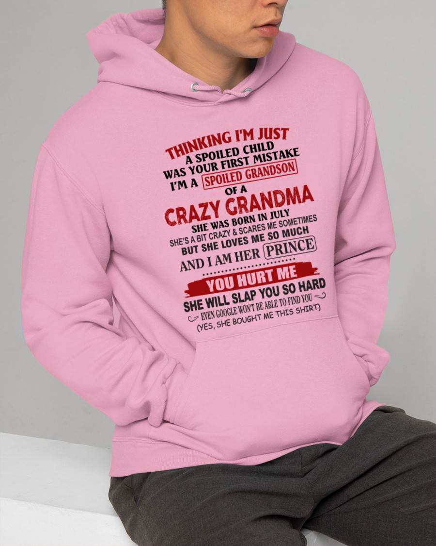 JULY - GRANDMA’S BOY – LOVED, SPOILED & PROTECTED - FROM GRANDMA - TLEE07 (SKU2602-128-07)