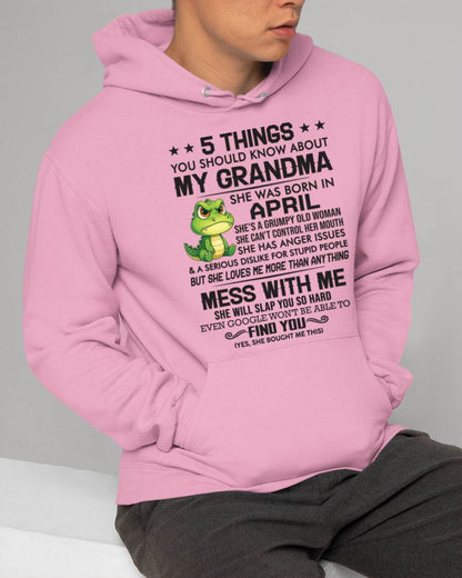 APRIL - 5 THINGS YOU SHOULD KNOW ABOUT MY GRANDMA – AND YOU'D BETTER NOT MESS WITH ME - FROM GRANDMA - TLEE04 (SKU10-06-04)