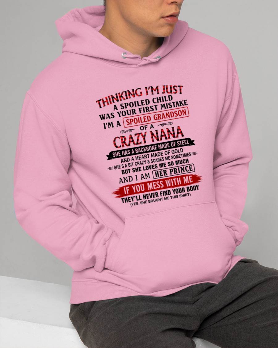 NANA LOVES HER GRANDSON SHIRT - FROM GRANDMA - TLEE00 (SKU2608-28-00)