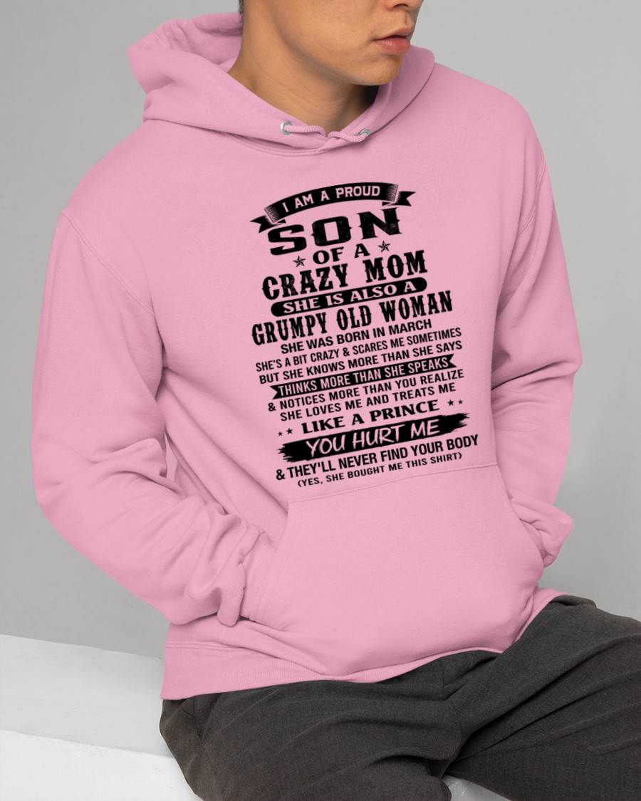 MARCH - PROUD SON OF A FREAKIN' AWESOME MOM - FROM MOM - TLEE03 (SKU2607-60-03)
