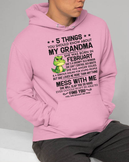 FEBRUARY - 5 THINGS YOU SHOULD KNOW ABOUT MY GRANDMA – AND YOU'D BETTER NOT MESS WITH ME - FROM GRANDMA - TLEE02 (SKU10-06-02)