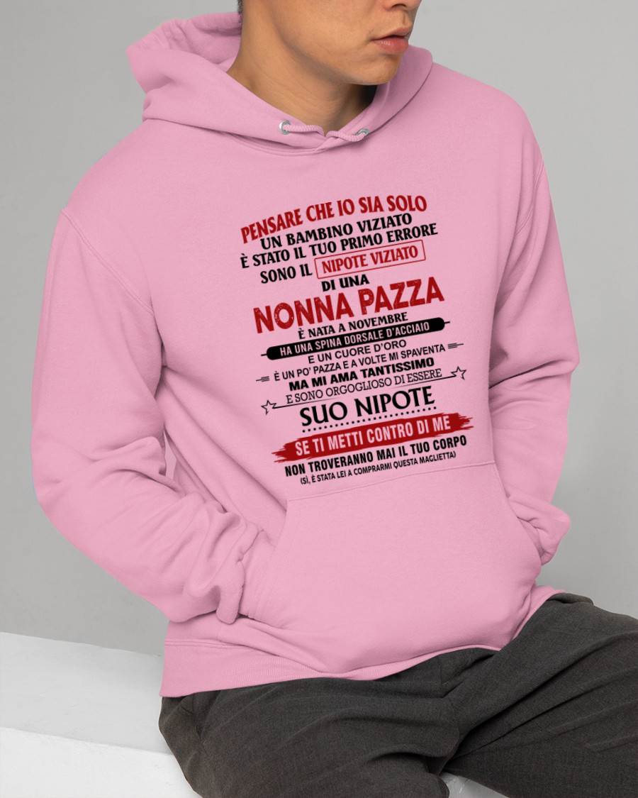 NONNA PAZZA NATA A NOVEMBRE – NIPOTE VIZIATO – DALLA NONNA - TLEE11 (SKU2605-334-11)