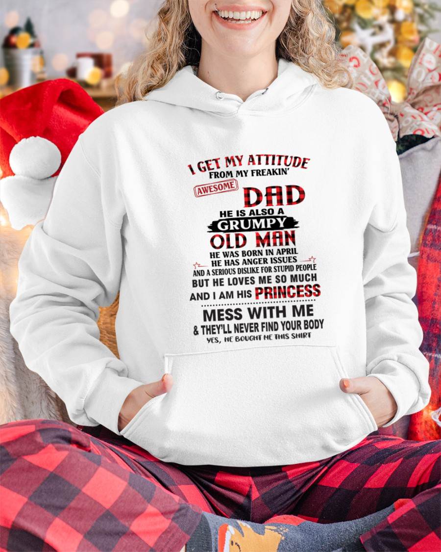 APRIL - I GET MY ATTITUDE FROM MY FREAKIN' AWESOME DAD - FROM DAD - TLEE04 (SKU2603-78-04)