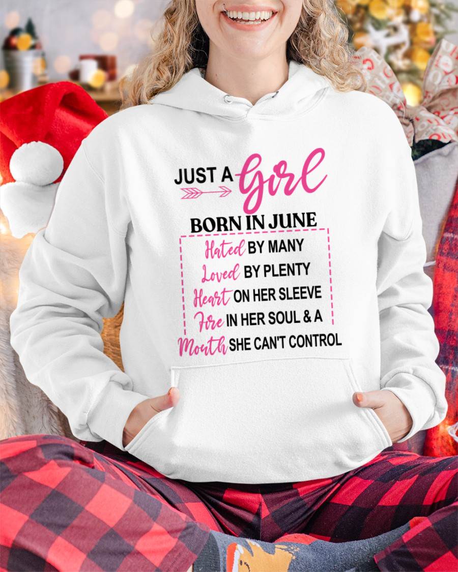 BORN IN JUNE – A GIRL WITH ATTITUDE, HEART, AND A MOUTH SHE CAN’T CONTROL - FOR WOMEN - TLEE06 (SKU2603-363-06)