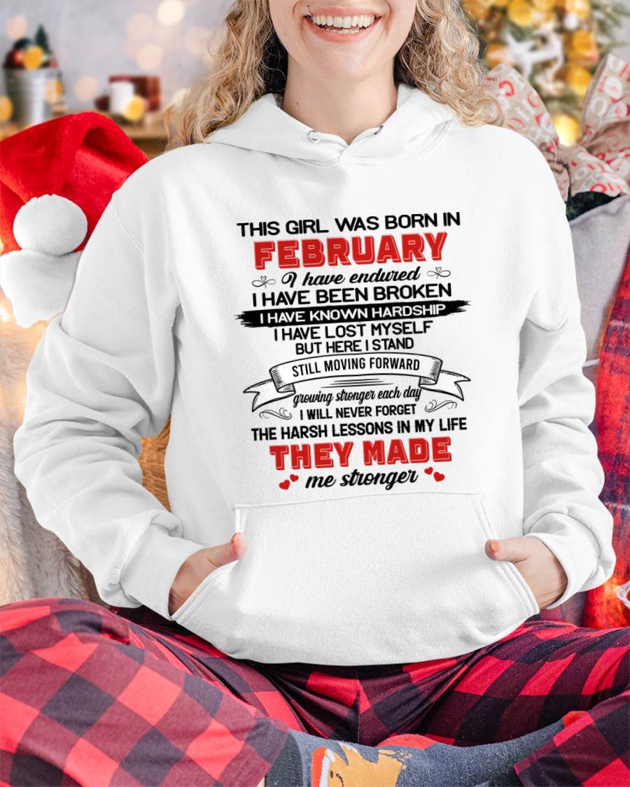 FEBRUARY - EVERY HARD LESSON MADE ME STRONGER - FOR WOMEN - TLEE02 (SKU2602-22-02)