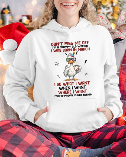 MARCH BORN – FEISTY WOMAN, DON’T TEST ME, I LIVE MY WAY - FOR WOMEN - TLEE03 (SKU2603-333-03)