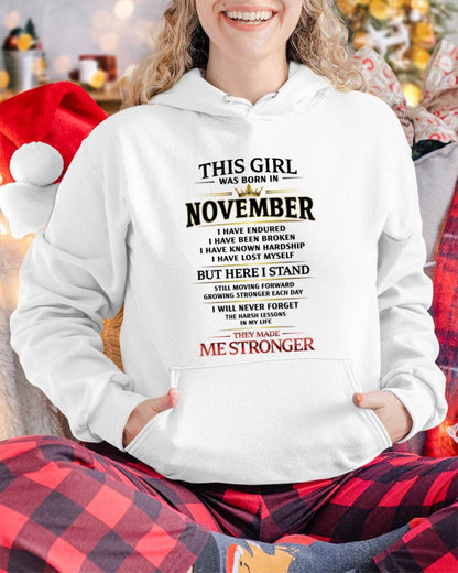 NOVEMBER - THE LESSONS HURT, BUT THEY MADE ME STRONGER - FOR WOMEN - TLEE11 (SKU2602-217-11)