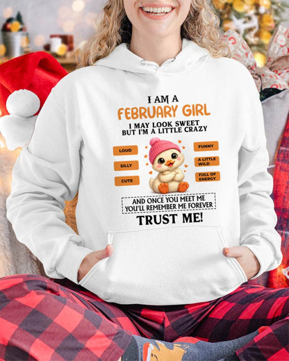 FEBRUARY GIRL - SWEET, LOUD, AND A LITTLE WILD, FULL OF LIFE AND ENERGY - FOR WOMEN - TLEE02 (SKU2603-200-02)