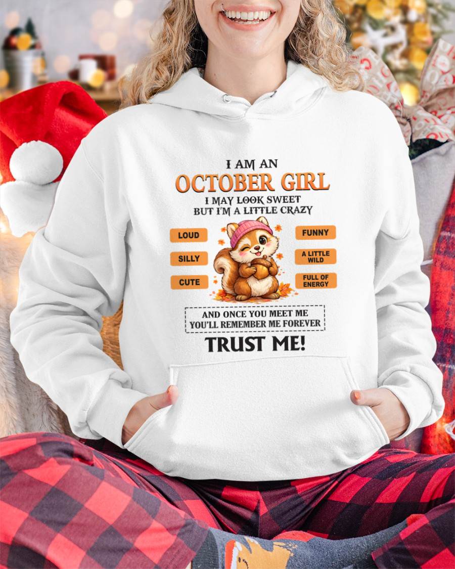 OCTOBER GIRL - SWEET BUT A LITTLE CRAZY AND FULL OF ENERGY - FOR WOMEN - TLEE10 (SKU2603-126-10)
