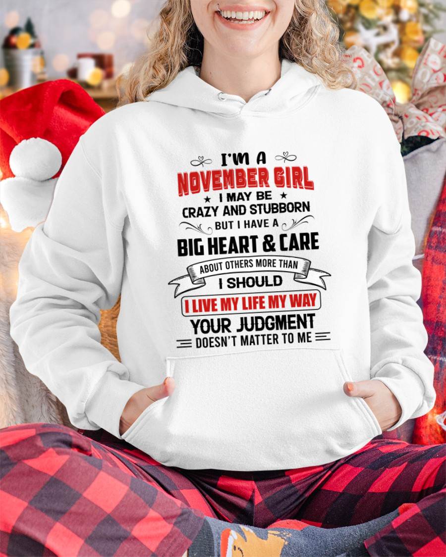 NOVEMBER - MY LIFE, MY RULES, AND I STAND BY EVERY CHOICE I MAKE - FOR WOMEN - TLEE11 (SKU26T-01239-11)