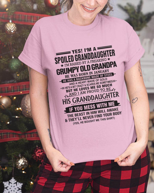JANUARY - YES! I'M A SPOILED GRANDDAUGHTER I'M RAISED BY A FREAKING GRUMPY OLD GRANDPA - FROM GRANDPA - TLEE01 (SKU12-129-01)