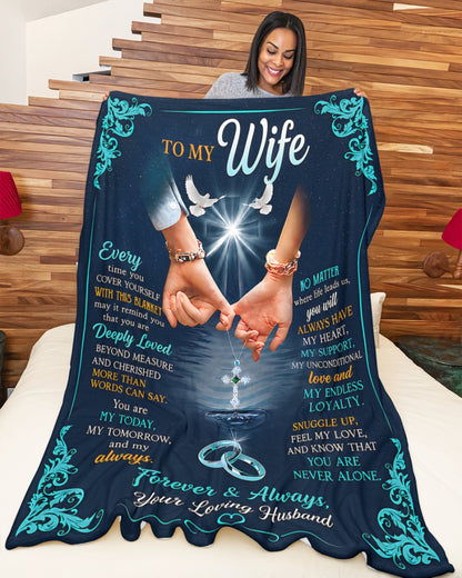 Special Gift For Your Wife Blanket - From Husband (SKU2607-129)