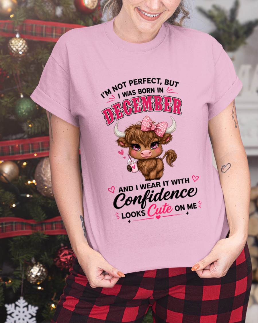 DECEMBER BORN CONFIDENCE TEE - FOR WOMEN - TLEE12 (SKU2608-118-12)