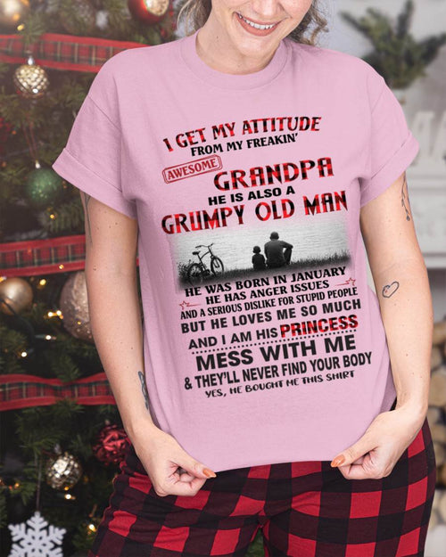 JANUARY GRANDPA - GRUMPY • AWESOME • PROTECTIVE - FROM GRANDPA - TLEE01 (SKU2605-176-01)