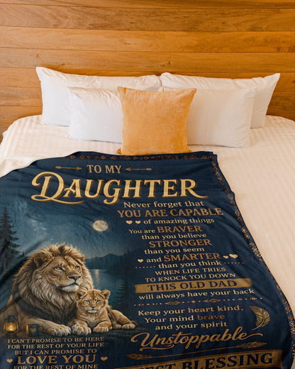 Special Gift For Your Daughter Blanket - From Dad (SKU2607-286)