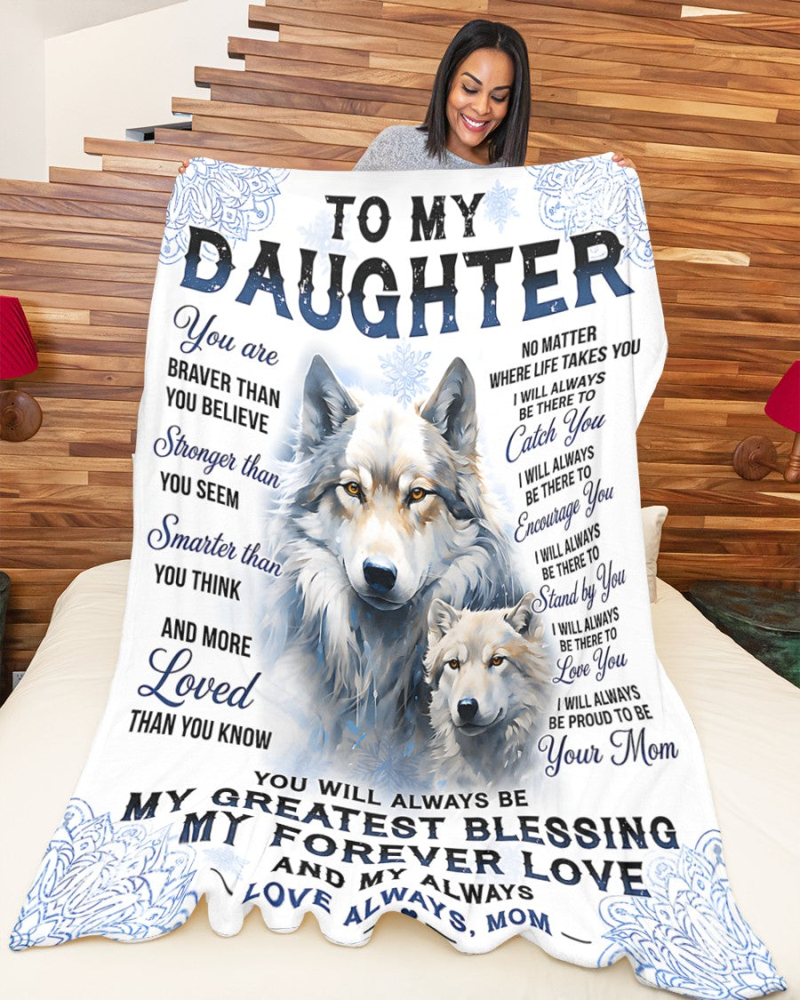 Special Gift For Your Daughter Blanket - From Mom (SKU2607-341)