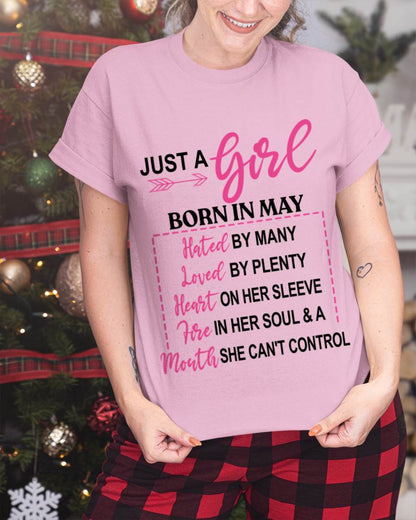BORN IN MAY – A GIRL WITH ATTITUDE, HEART, AND A MOUTH SHE CAN’T CONTROL - FOR WOMEN - TLEE05 (SKU2603-363-05)