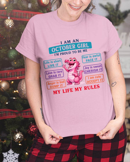 OCTOBER GIRL – MY LIFE MY RULES - FOR WOMEN - TLEE10 (SKU2604-245-10)