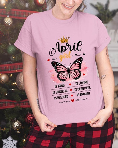 APRIL GIRL BUTTERFLY SHIRT - FOR WOMEN - TLEE04 (SKU2608-593-04)