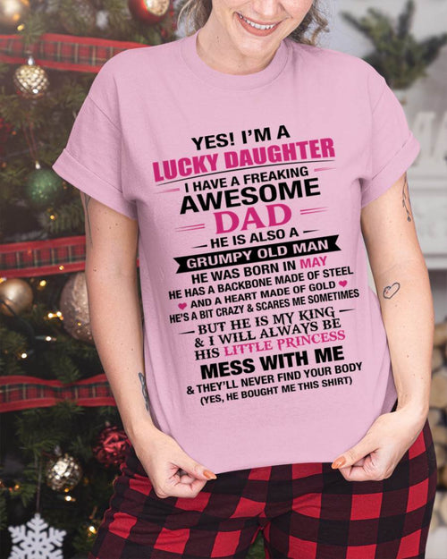 MAY - A LUCKY DAUGHTER – DADDY’S LITTLE PRINCESS - FROM DAD - TLEE05 (SKU2604-16-05)