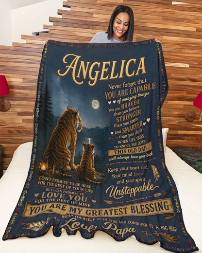 Special Gift For Your Daughter Blanket - From Dad (SKU2606-350)