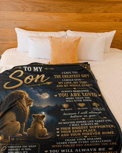 Special Gift For Your Son Blanket - From Mom (SKU2607-186)
