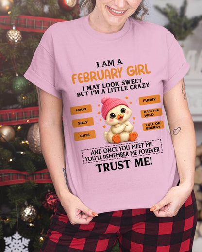 FEBRUARY GIRL - SWEET, LOUD, AND A LITTLE WILD, FULL OF LIFE AND ENERGY - FOR WOMEN - TLEE02 (SKU2603-200-02)