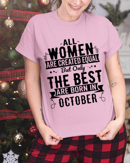 OCTOBER WOMEN ARE THE BEST KIND - FOR WOMEN - TLEE10 (SKU2605-398-10)