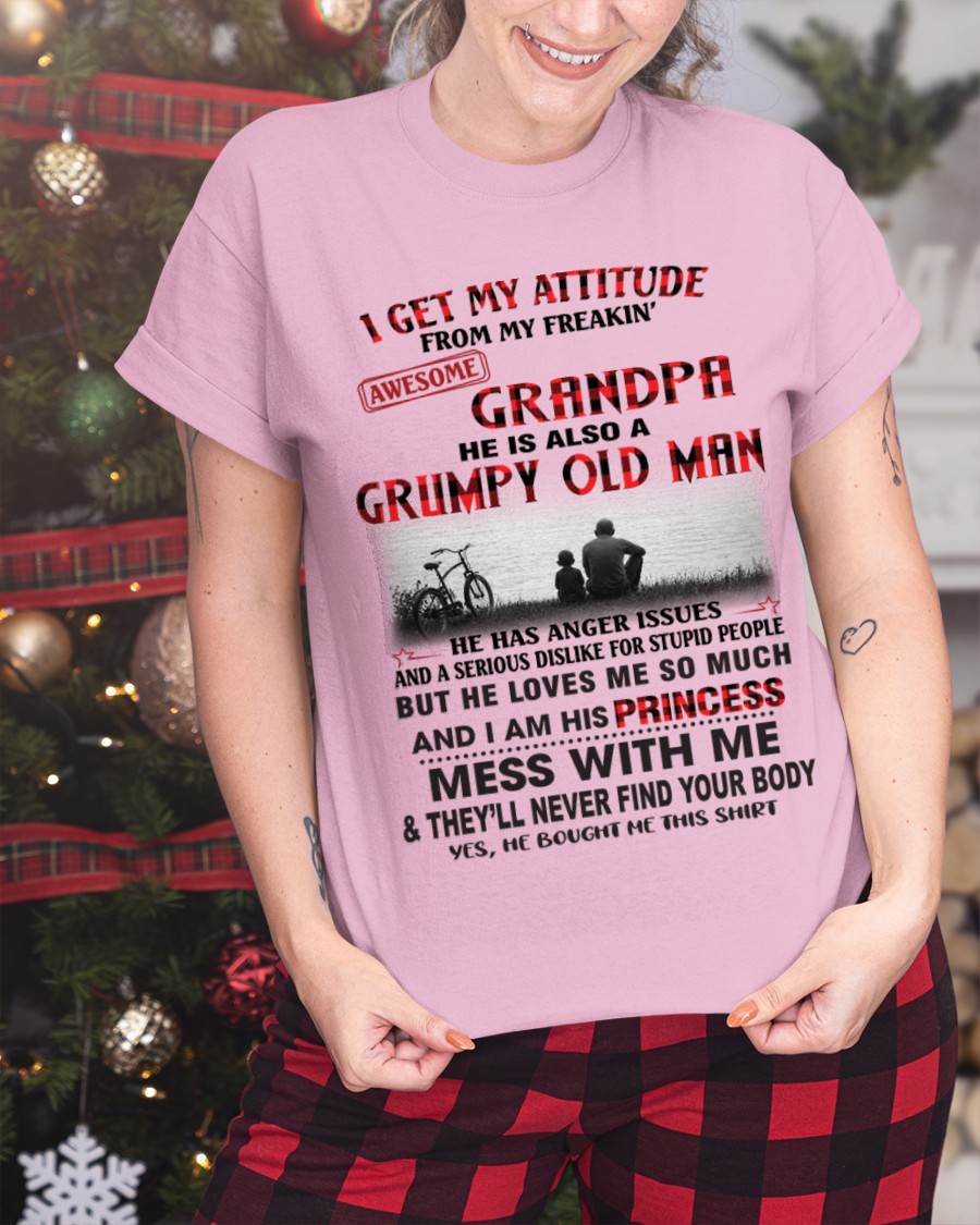 I GET MY ATTITUDE FROM MY GRANDPA - FROM GRANDPA - TLEE00 (SKU2605-176-00)