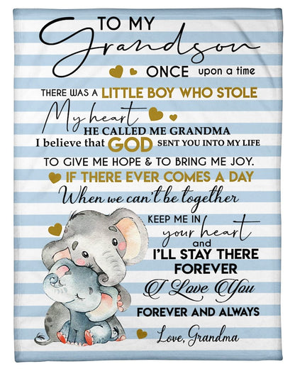 Special Gift For Your Grandson Blanket - From Grandma (SKUB11-105)