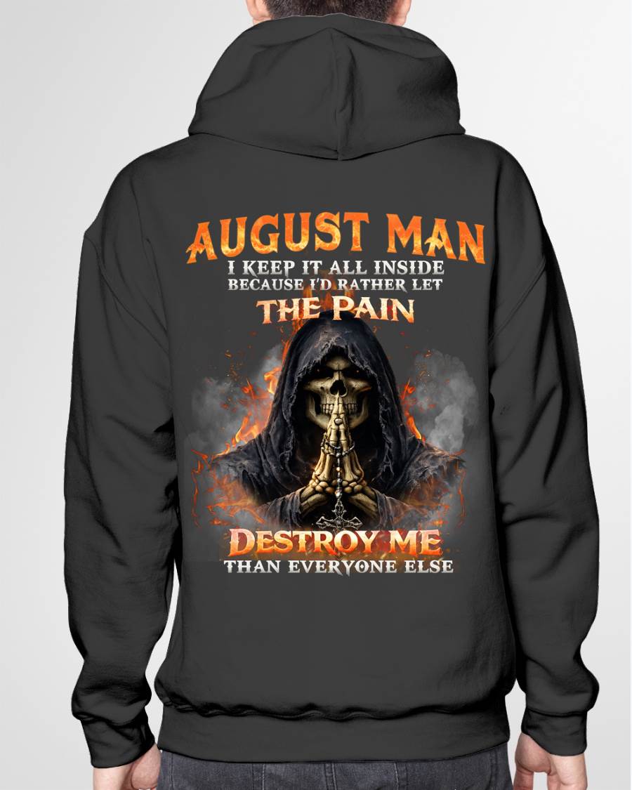 AUGUST MAN SKULL SHIRT – I KEEP IT ALL INSIDE DARK GOTHIC T-SHIRT - FOR MAN - TLEE08 (SKU2604-136-08)