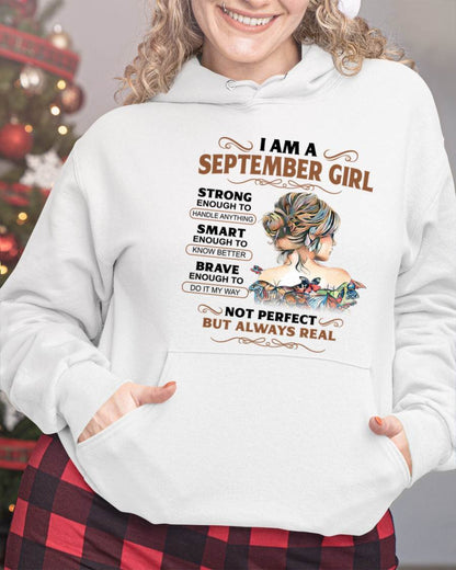 SEPTEMBER – INSPIRATIONAL WOMEN’S SHIRT NOT PERFECT BUT REAL - FOR WOMEN - TLEE09 (SKU2604-159-09)