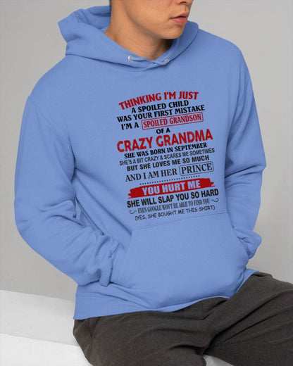 SEPTEMBER - GRANDMA’S BOY – LOVED, SPOILED & PROTECTED - FROM GRANDMA - TLEE09 (SKU2602-128-09)