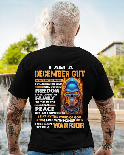 DECEMBER - A WARRIOR BY BLOOD, A BELIEVER BY HEART - GIFT FOR MAN - TLEE12 (SKU10-51-12)