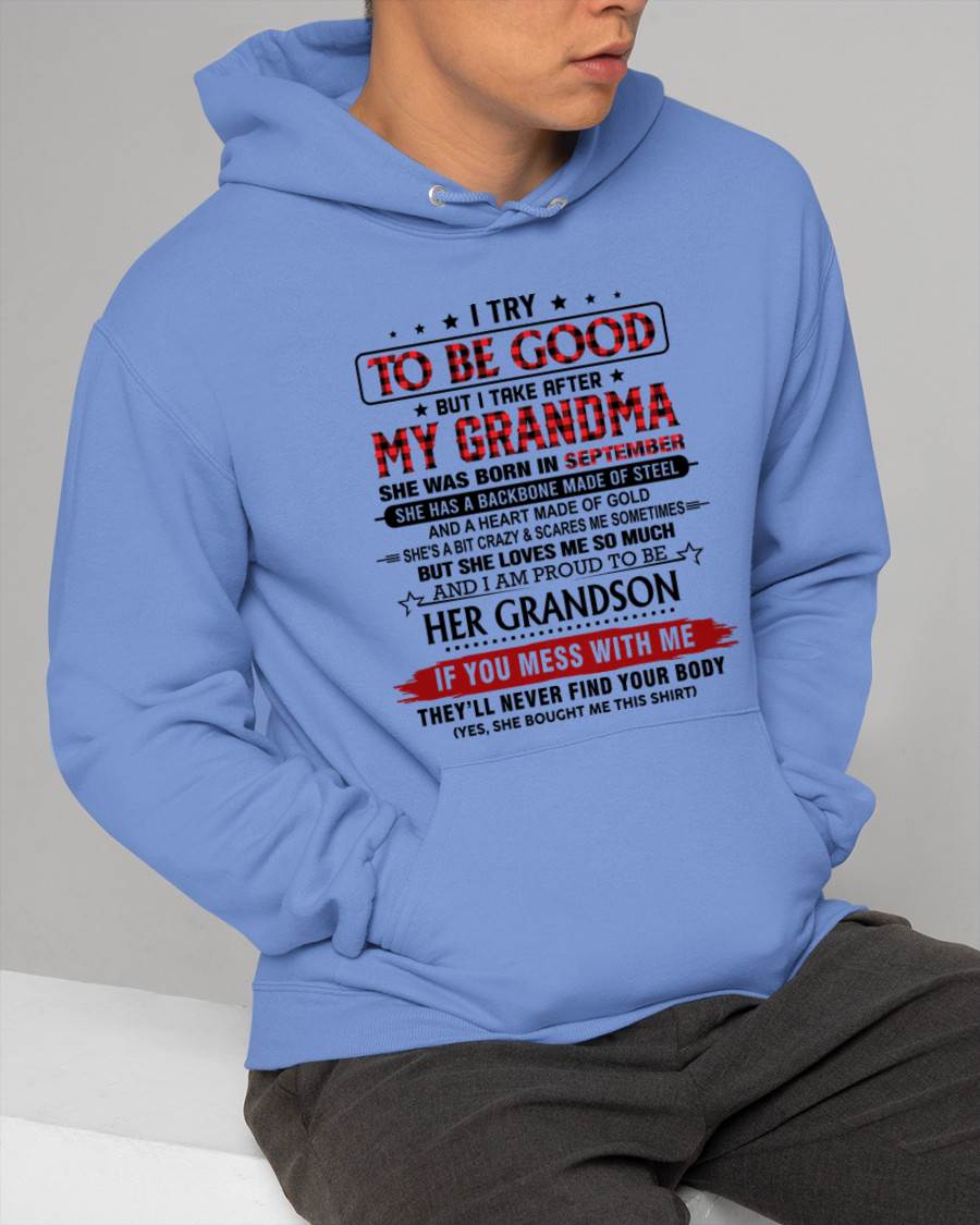 SEPTEMBER - I TRY TO BE GOOD BUT I TAKE AFTER MY GRANDMA - FROM GRANDMA - TLEE09 (SKU26T-01289-09)