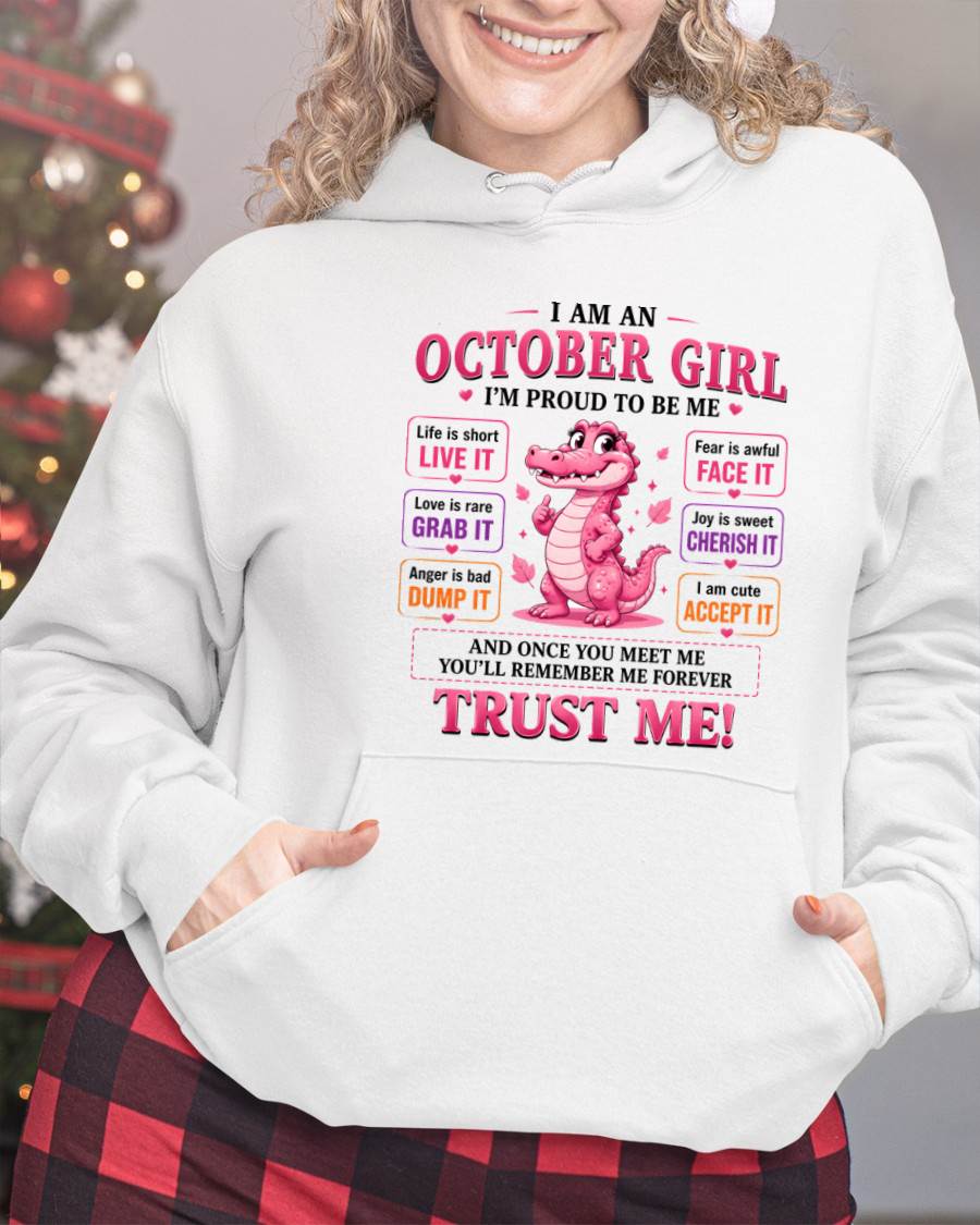 OCTOBER GIRL CUTE ALLIGATOR TEE - FOR WOMEN - TLEE10 (SKU2607-236-10)