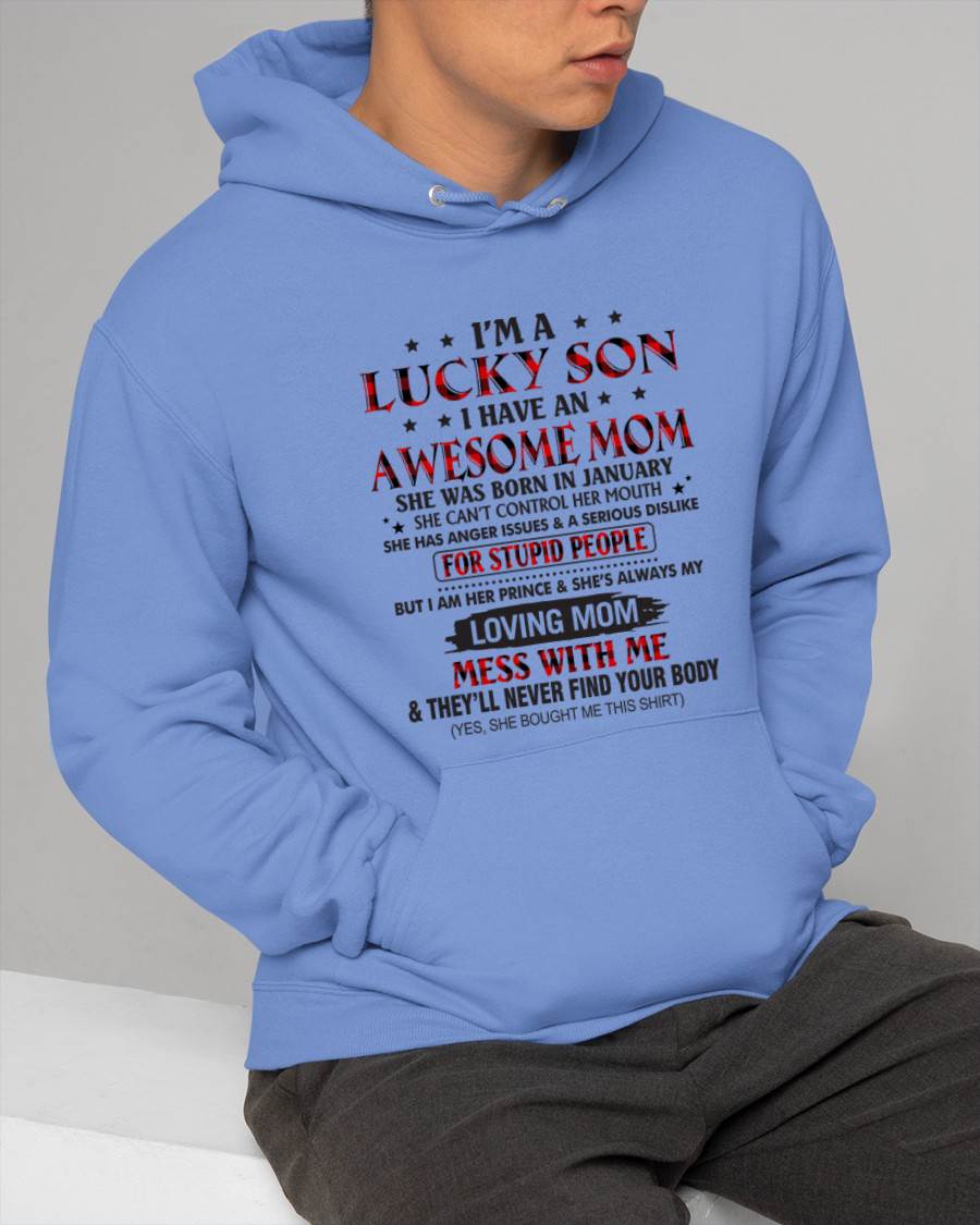JANUARY - I’M A LUCKY SON I HAVE AN AWESOME MOM - FROM MOM - TLEE01 (SKU26T-01-24-01)