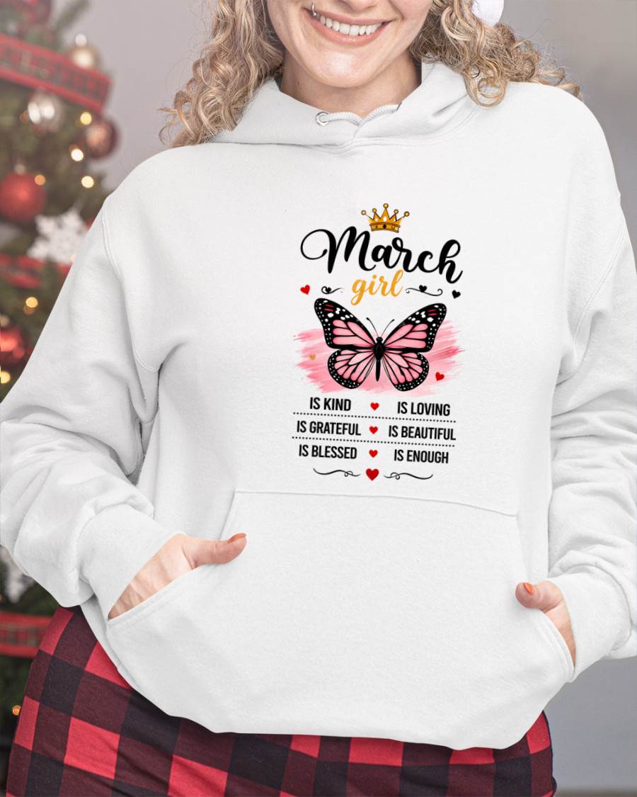 MARCH GIRL BUTTERFLY SHIRT - FOR WOMEN - TLEE03 (SKU2608-593-03)