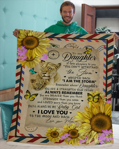 Special Gift For Your Daughter Blanket - From Mom (SKU2605-118)