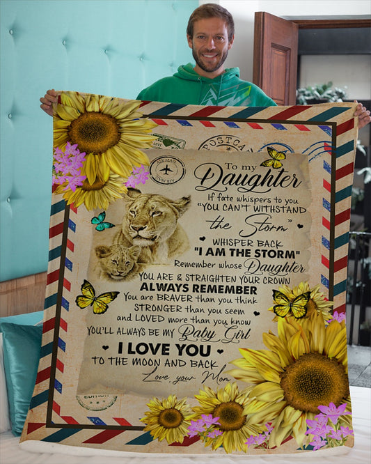 Special Gift For Your Daughter Blanket - From Mom (SKU2605-118)