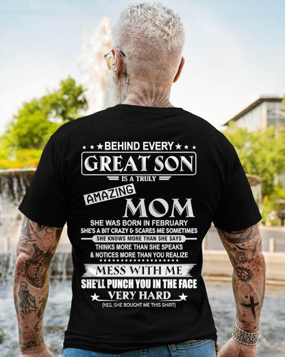 FEBRUARY - BEHIND EVERY GREAT SON IS A TRULY AMAZING MOM - FROM MOM - TLEE02 (SKU10-37-02)