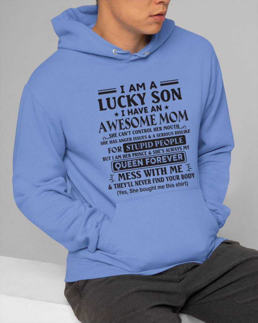 I AM A LUCKY SON I HAVE AN AWESOME MOM - FROM MOM - TLEE00 (SKU11-37-00)