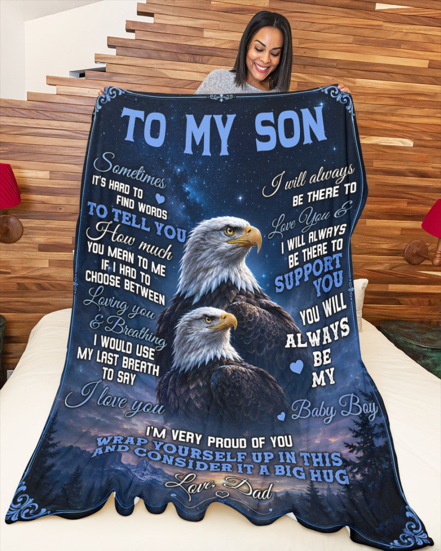 Special Gift For Your Son Blanket - From Dad (SKU2605-80)