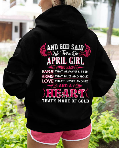 APRIL GIRL – EARS THAT LISTEN ARMS THAT HUG LOVE NEVER ENDING HEART OF GOLD - FOR WOMEN - TLEE04 (SKU09-75-04)