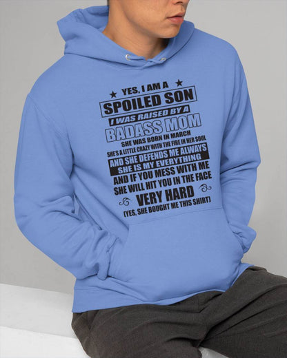 MARCH MOM — MY MOM RAISED ME WITH LOVE AND ATTITUDE - FROM MOM - TLEE03 (SKU2605-282-03)