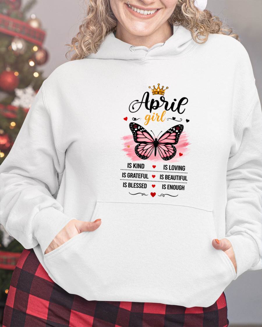 APRIL GIRL BUTTERFLY SHIRT - FOR WOMEN - TLEE04 (SKU2608-593-04)