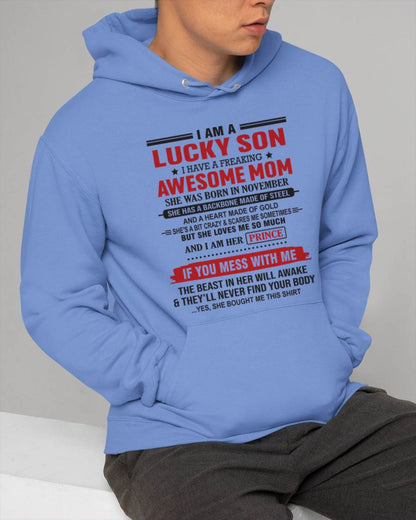 NOVEMBER - LUCKY SON OF A STRONG AND PROTECTIVE MOM - FROM MOM - TLEE11 (SKU2602-97-11)