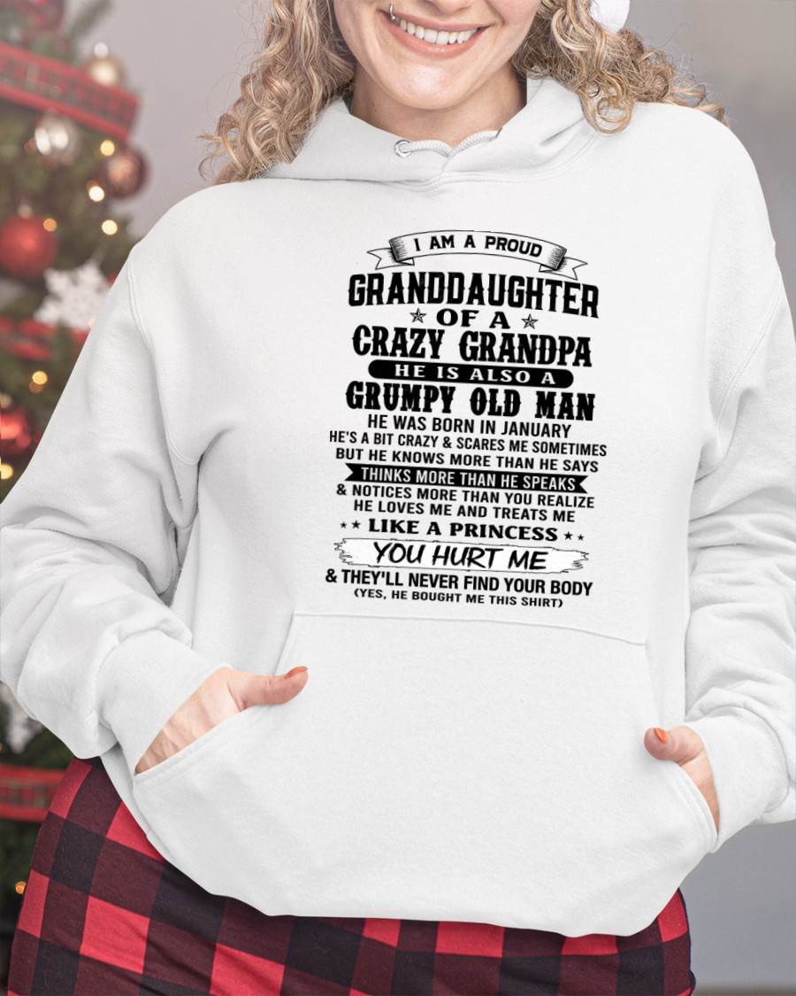 JANUARY - PROUD GRANDDAUGHTER OF A CRAZY GRANDPA - FROM GRANDPA - TLEE01 (SKU2607-114-01)